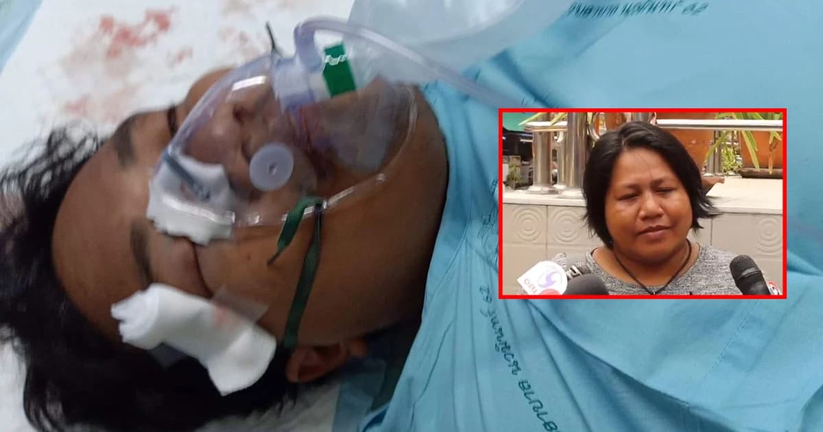 “จ่านิว” เจ็บหนักยังสื่อสารไม่ได้ แม่หวังโชคดีกล้องวงจรปิดใช้ได้