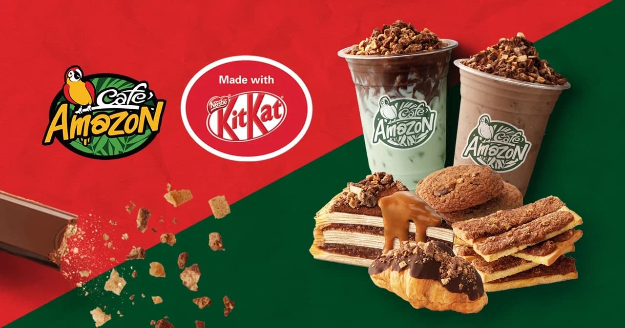คาเฟ่ อเมซอน นำเทรนด์ Brand Collaboration จับมือคิทแคท ร่วมสร้างความสุขสุดอร่อยส่งท้ายปี 64