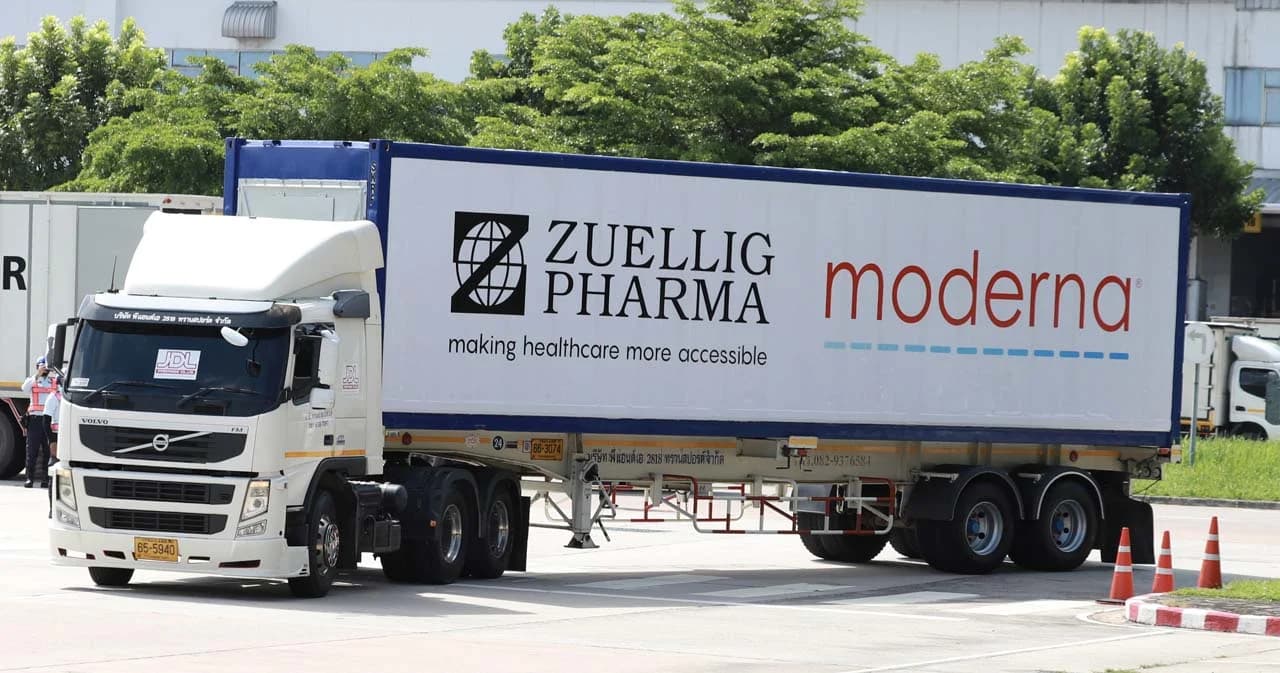 ไทม์ไลน์ ‘วัคซีนโมเดอร์นา’ เข้าไทย 3 วัน ในเดือน ม.ค. รวม 3.7 ล้านโดส