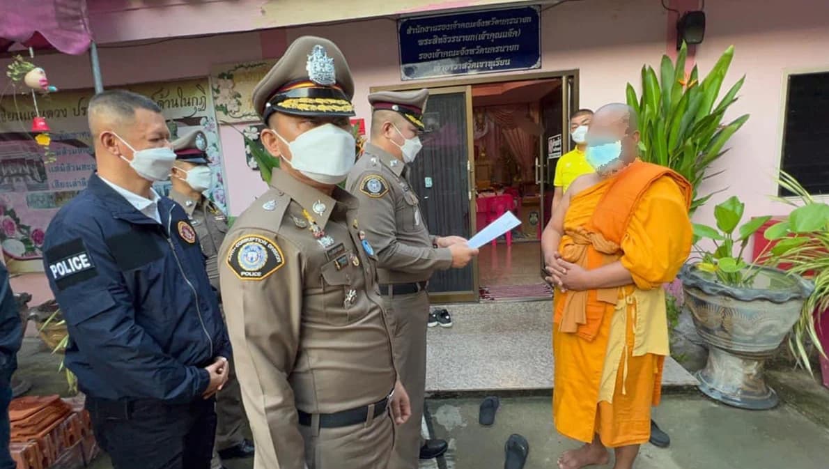 รวบ ‘เจ้าคุณแจ๊ค’ รองเจ้าคณะ จ.นครนายก ปมทุจริตเงินทอนวัดกว่า 110 ล้าน