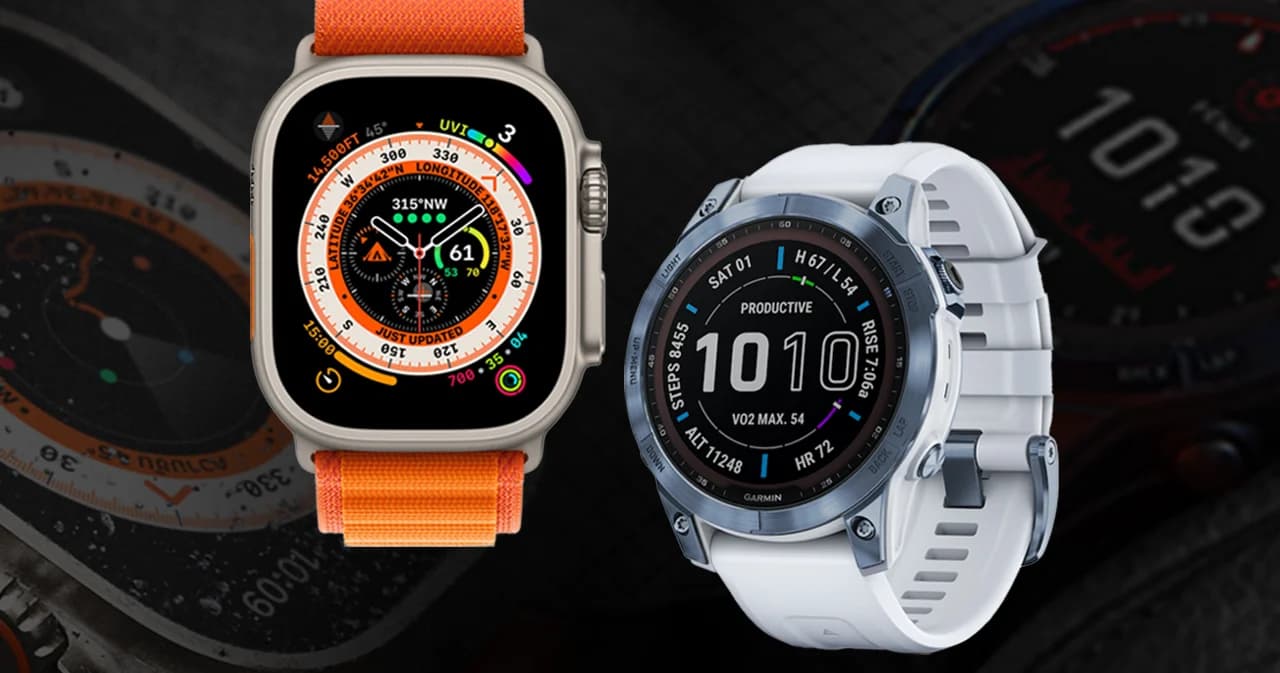เทียบชัดๆ สอง Smart Watch สายถึกตัวดัง Apple Watch Ultra และ Garmin Fenix 7