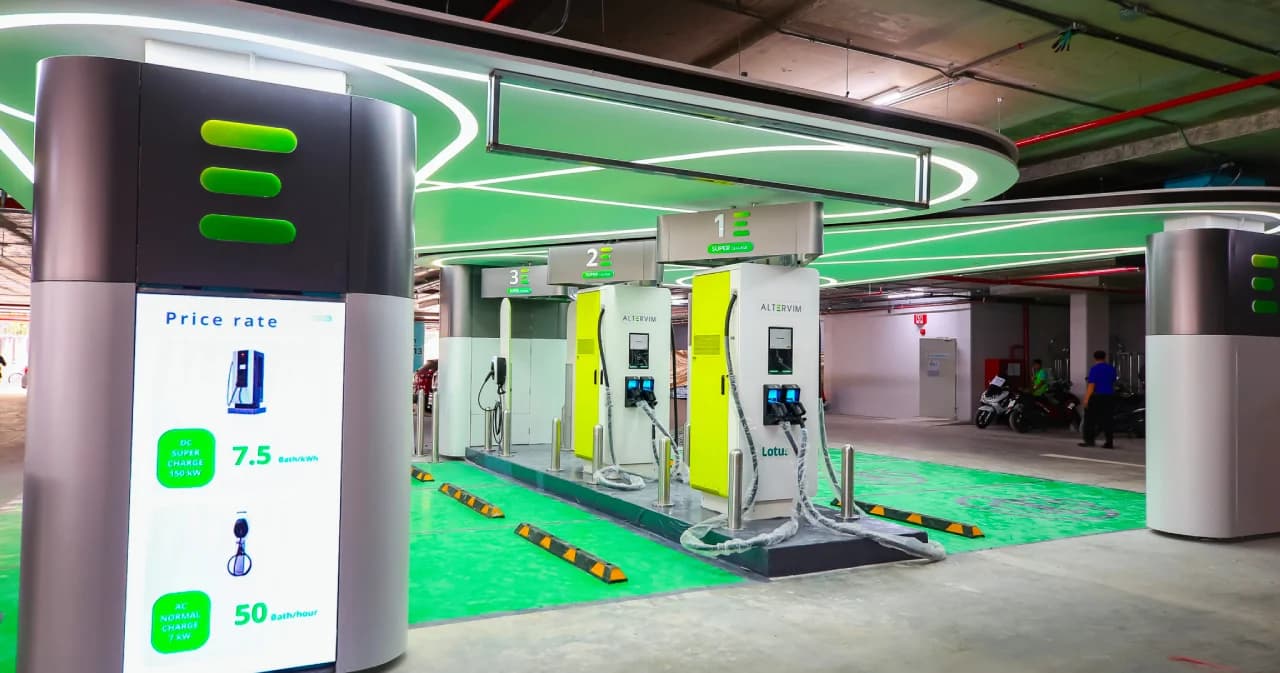 โลตัส จับมือ Altervim สร้างสถานีชาร์จรถยนต์ไฟฟ้า ปักหมุด 100 สาขา