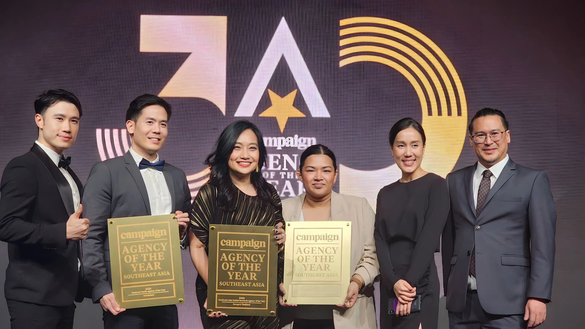 กรุ๊ปเอ็มและมายด์แชร์ คว้า 3 ชัยชนะในงานประกาศรางวัล AGENCY OF THE YEAR 2023